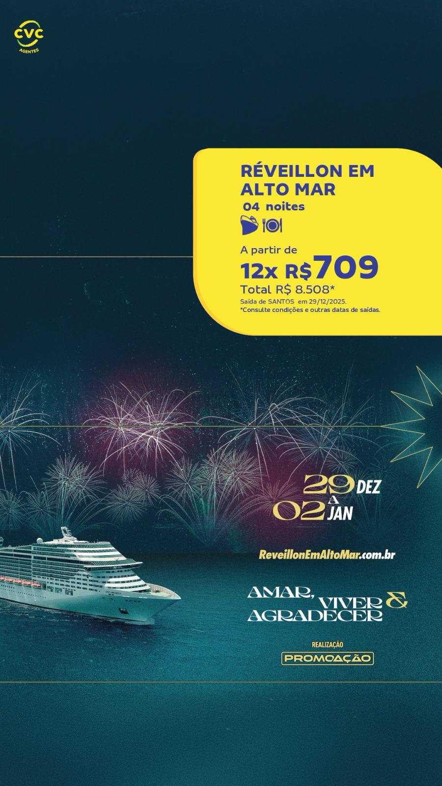 REVEILLON EM ALTO MAR