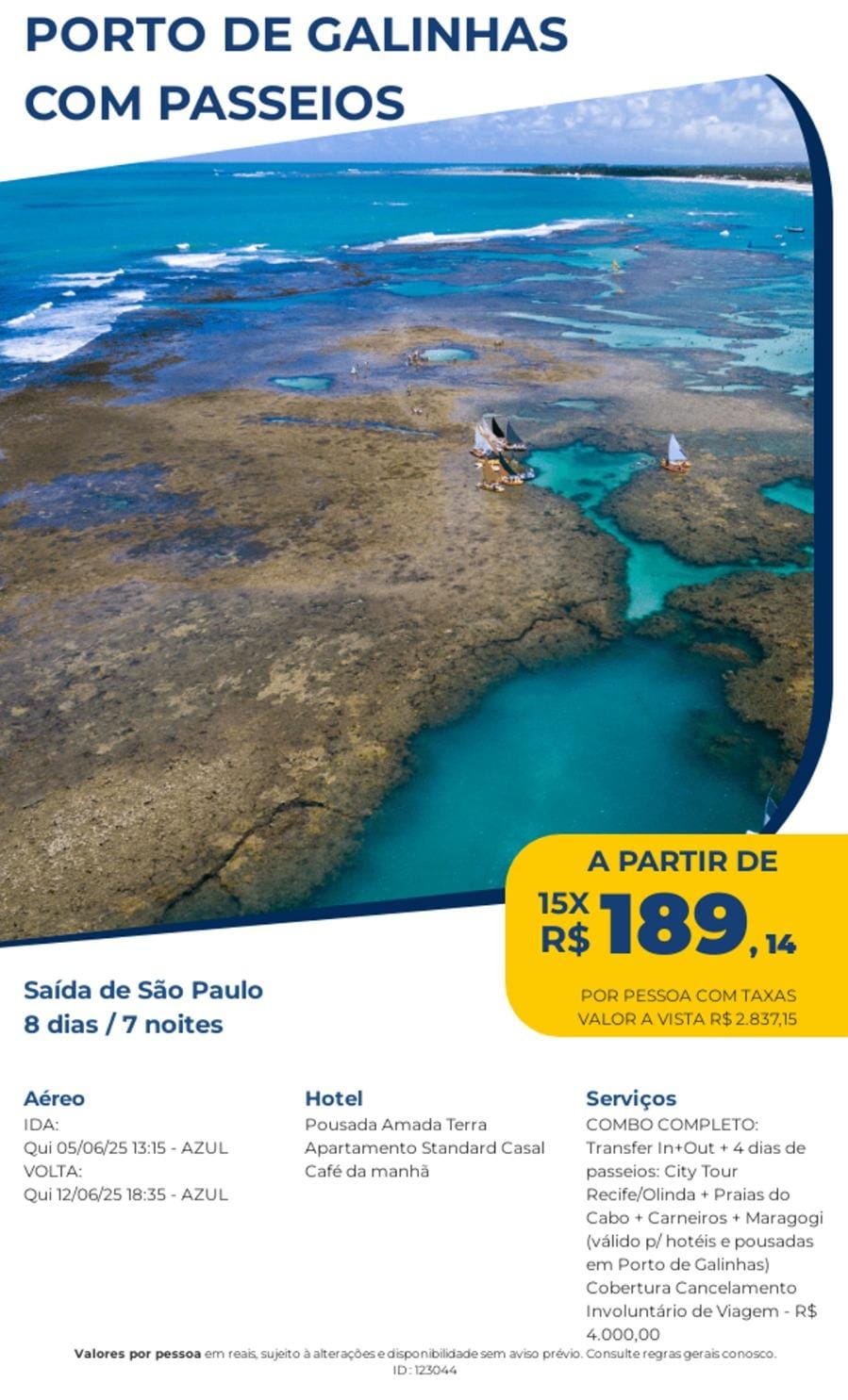 PORTO DE GALINHAS PASSEIO COMPLETO